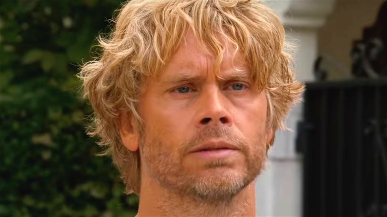 Marty Deeks frowning