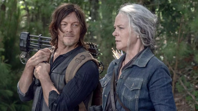 Daryl looking at Carol