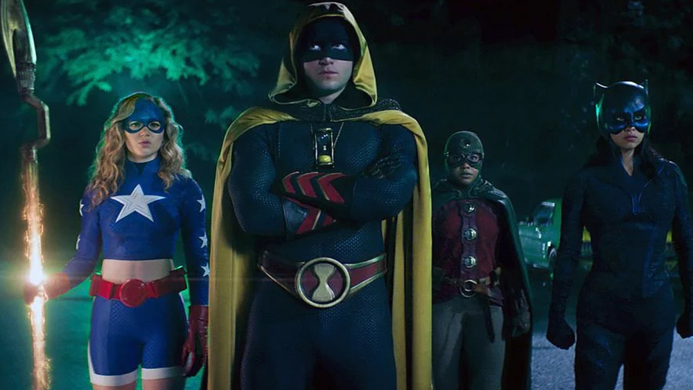 Stargirl, Hourman, Dr. Mid-Nite, and Wildcat together