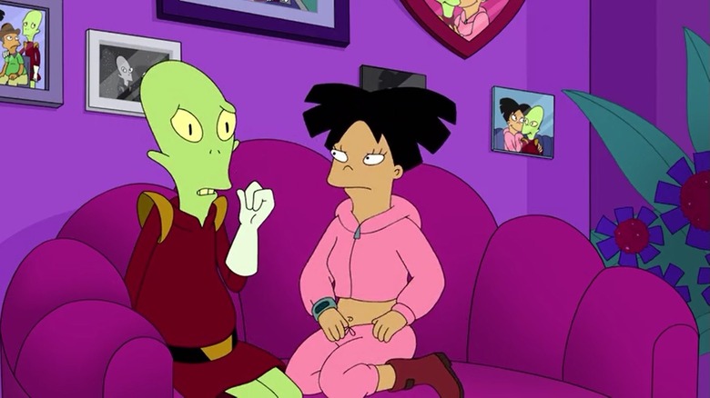 Kif talking with Amy in Futurama 