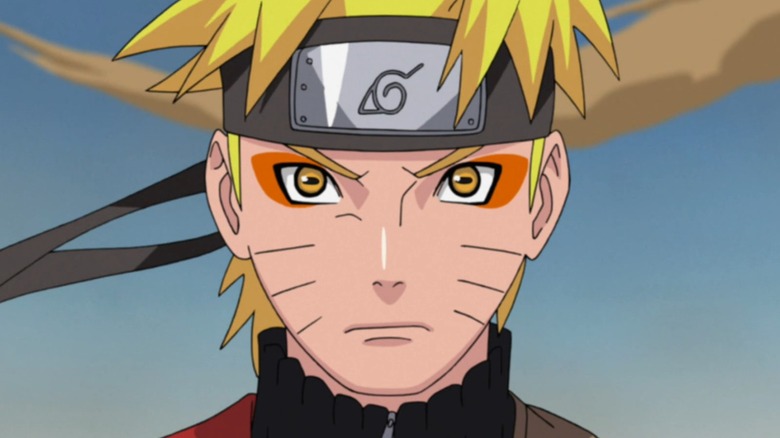 Naruto in Sage Mode glaring