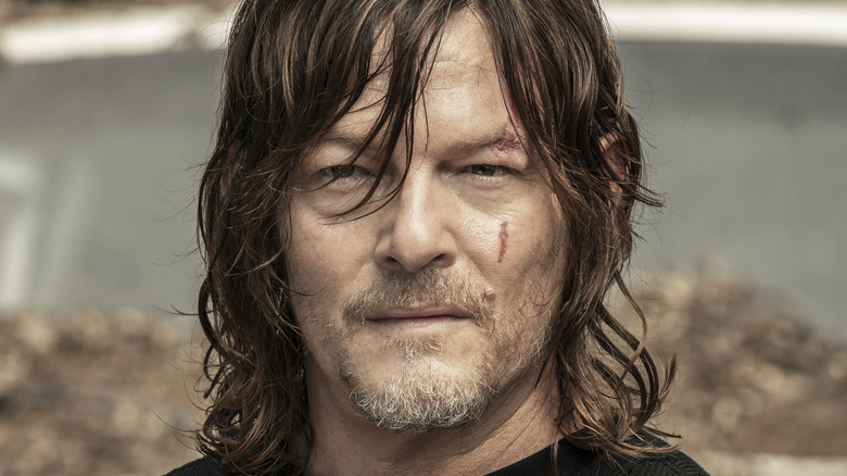 Daryl looking thoughtful on The Walking Dead