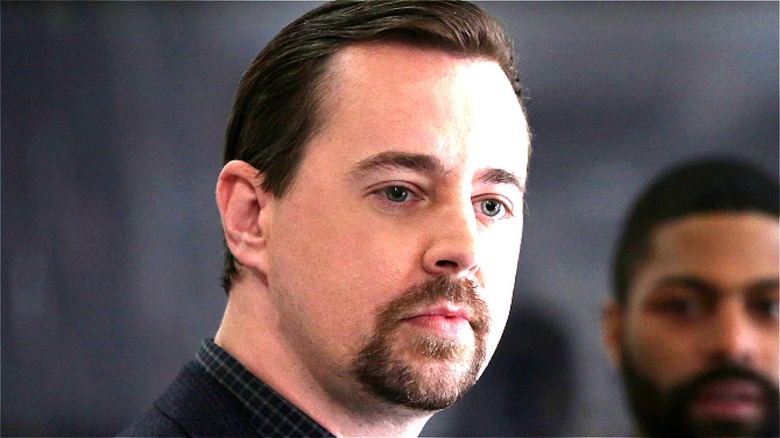 Sean Murray wearing a goatee