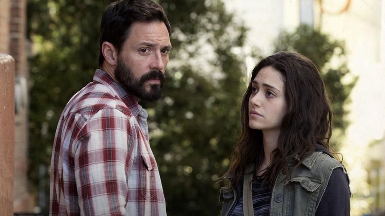 Steve Kazee and Emmy Rossum on Shameless
