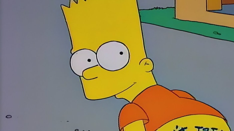 Bart Simpson moons the Australian public in "Bart vs. Australia"