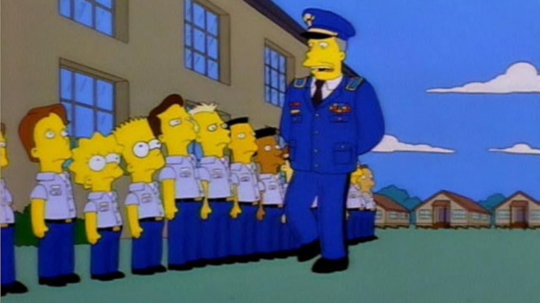 Bart Simpson in boot camp