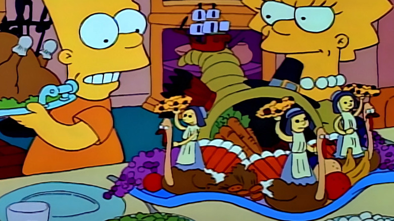 Bart Simpson and Lisa Simpson in "Bart vs. Thanksgiving"
