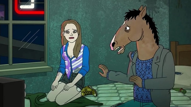 Sarah Lynn and BoJack in the midst of their bender in BoJack Horseman