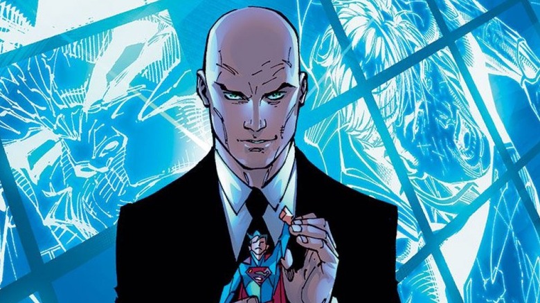 Lex Luthor holding a Superman doll in Superman Unchained #4 (2013)