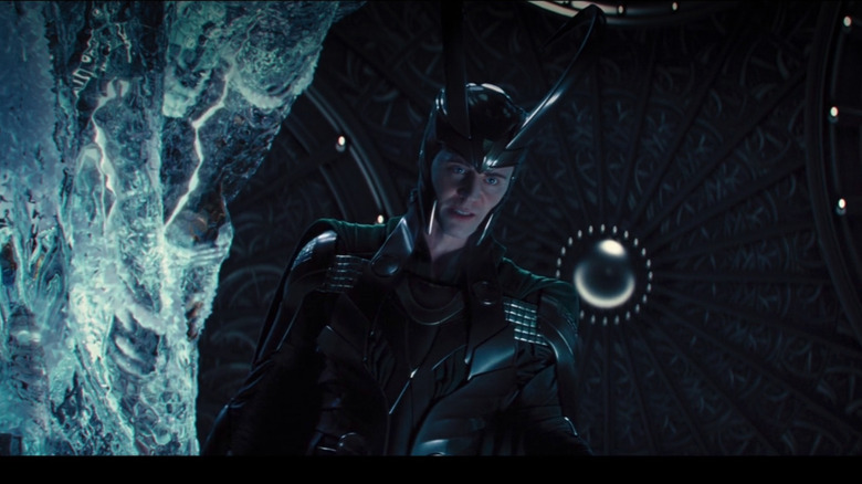 Loki blasts Jotunheim with the Bifrost