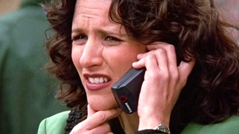 Elaine on the phone