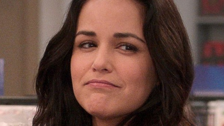 Melissa Fumero frowning in Blockbuster