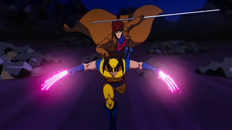 Wolverine and Gambit running