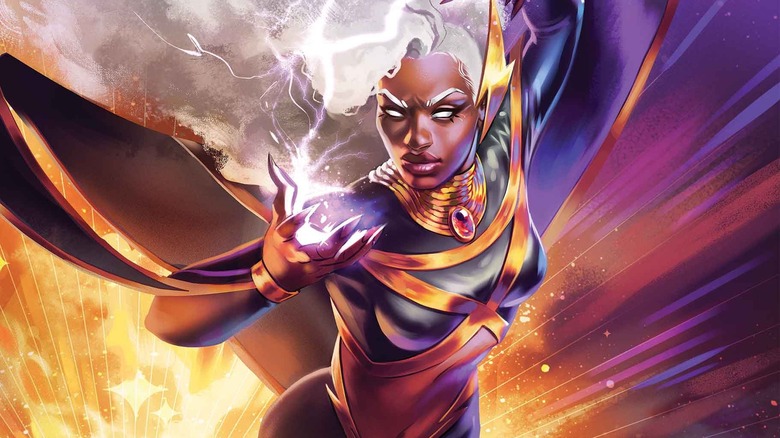 Storm using her weather powers