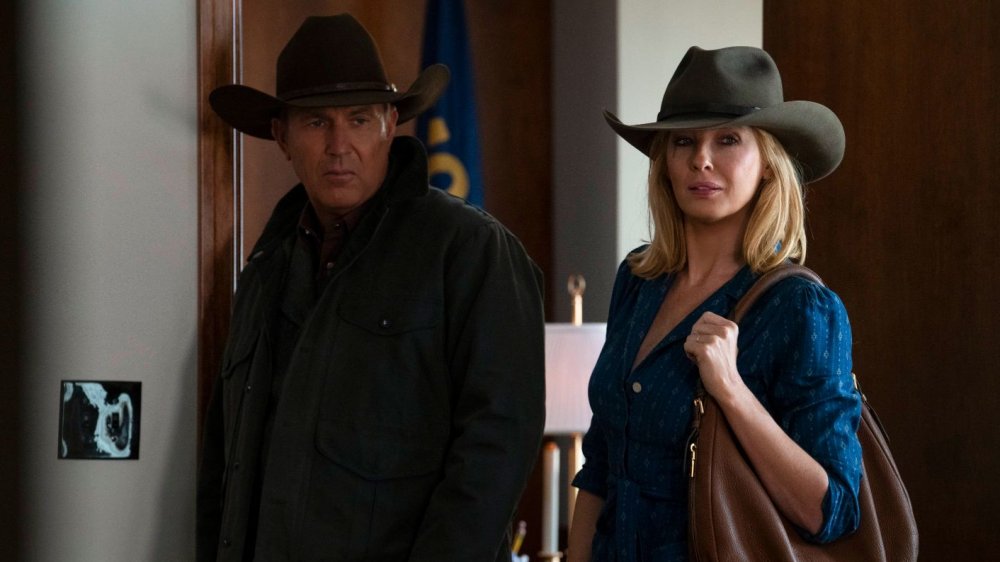 Kevin Costner and Kelly Reilly as John and Beth Dutton on Yellowstone