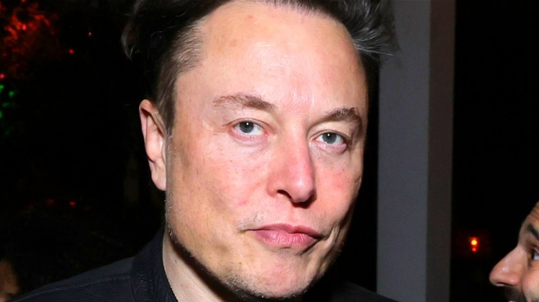 Elon Musk looking serious