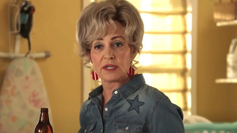 Meemaw drinking on Young Sheldon