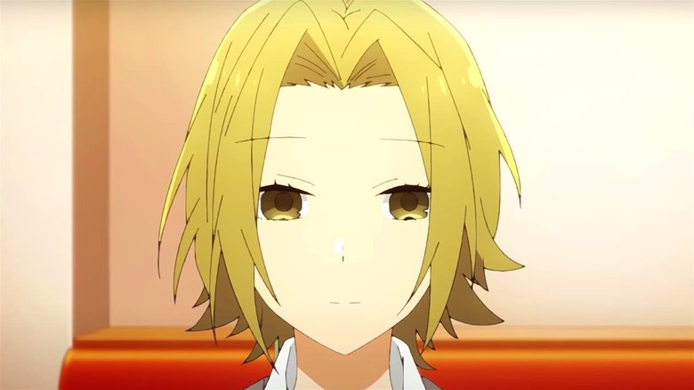 Yuki from horimiya yellow short hair anime cartoon