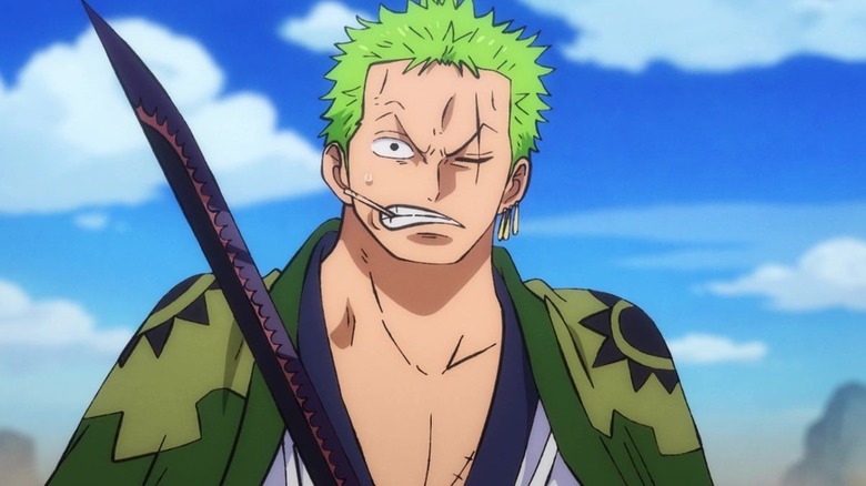 5. Zoro and his Swords: Zoro has grown as a character and is an accomplished swordsman. He uses all three forms of Haki and wields some mighty swords. The power and potency of these blades are enhanced by using Haki. Unfortunately, Zoro and his knives are useless in confrontation with Goku and shatter like a glass piece.