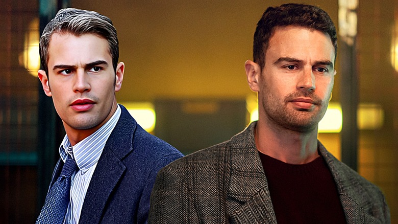Theo James characters collage