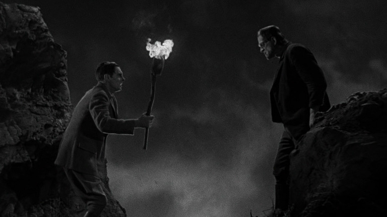 Frankenstein 1931 fire monster
