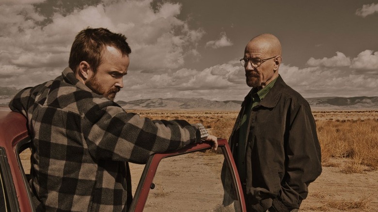 Aaron Paul and Bryan Cranston in "Breaking Bad"