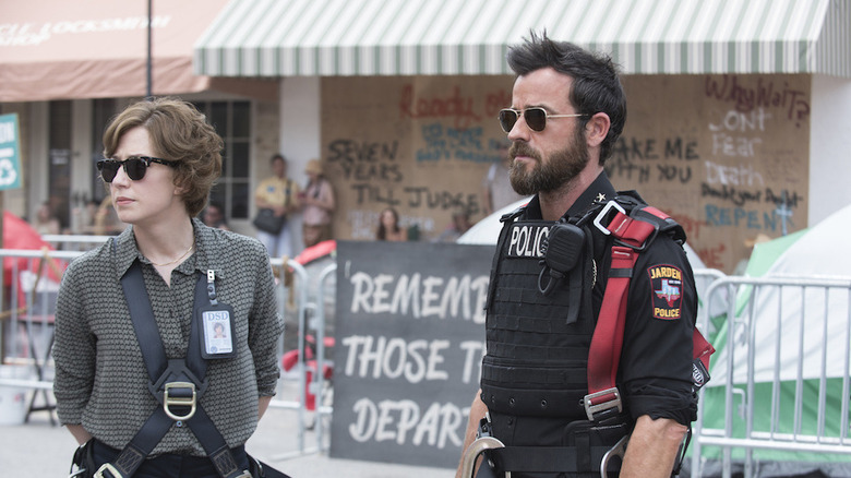 Justin Theroux and Carrie Coon in "The Leftovers"