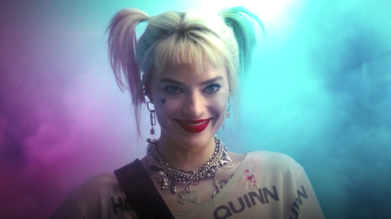 Birds of Prey Harley Quinn blue smoke
