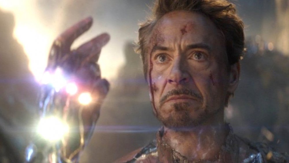 Tony Stark as Iron Man in Avengers Endgame