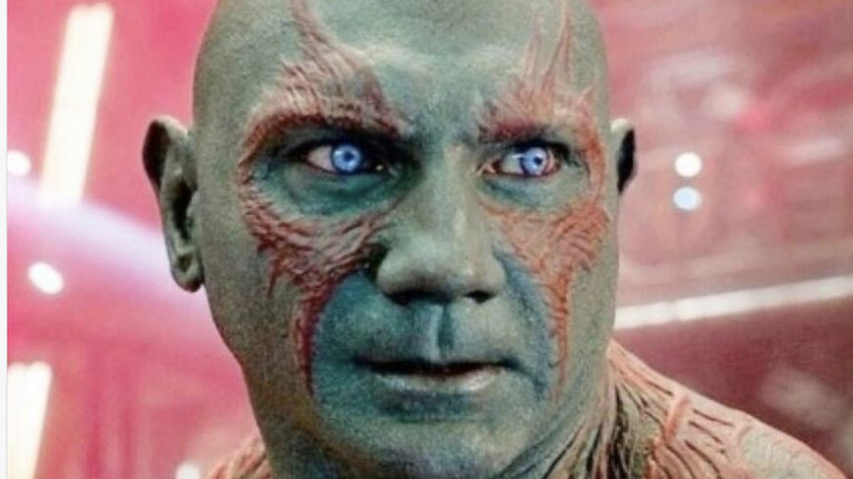 Dave Bautista as Drax.