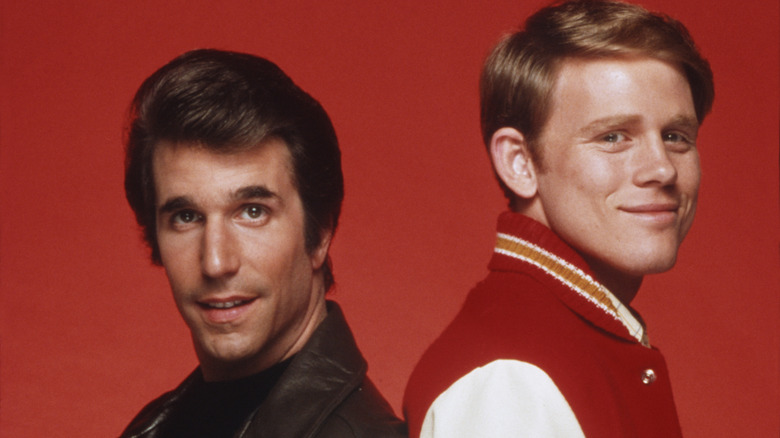 Richie and the Fonz smiling