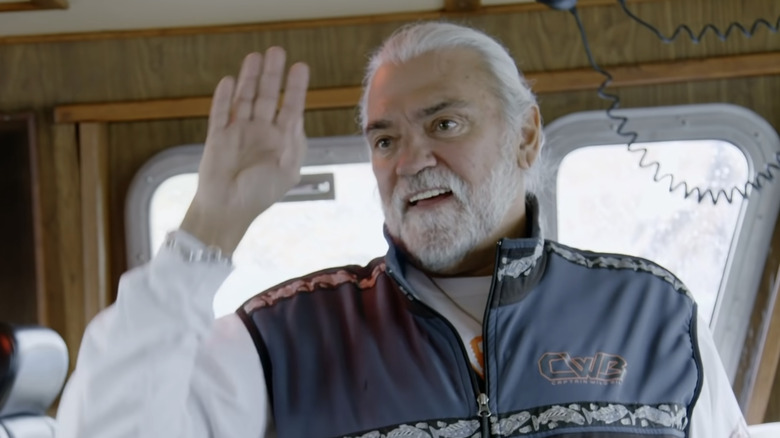 Wild Bill firing a deckhand and smiling