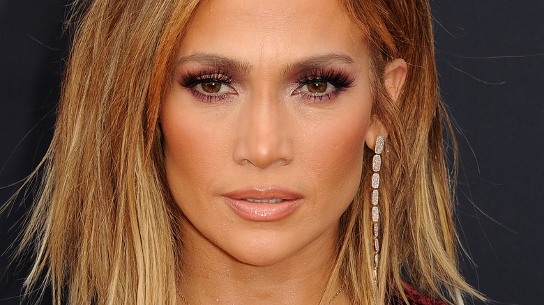 Jennifer Lopez with diamond earring