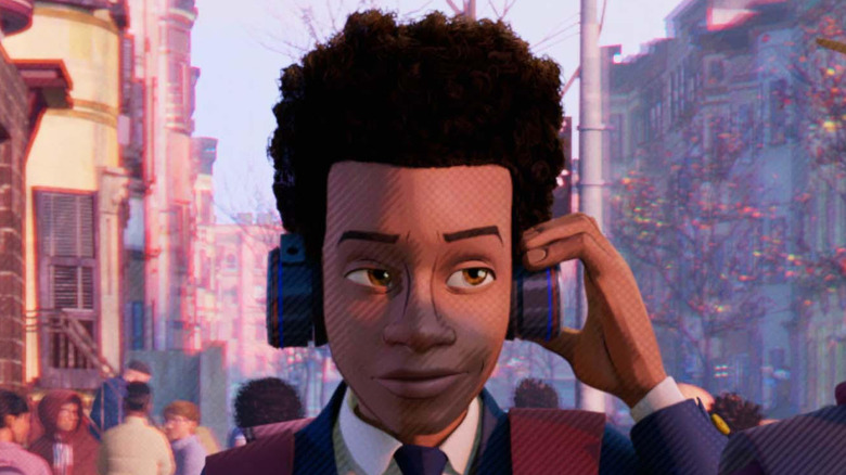 Miles Morales walking to school