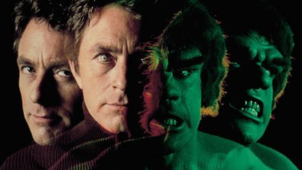 Bill Bixby as David Banner and Lou Ferrigno as The Hulk on The Incredible Hulk