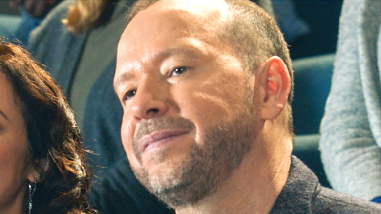 Donnie Wahlberg tilting head in Blue Bloods