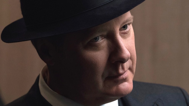 Red Reddington wearing a hat