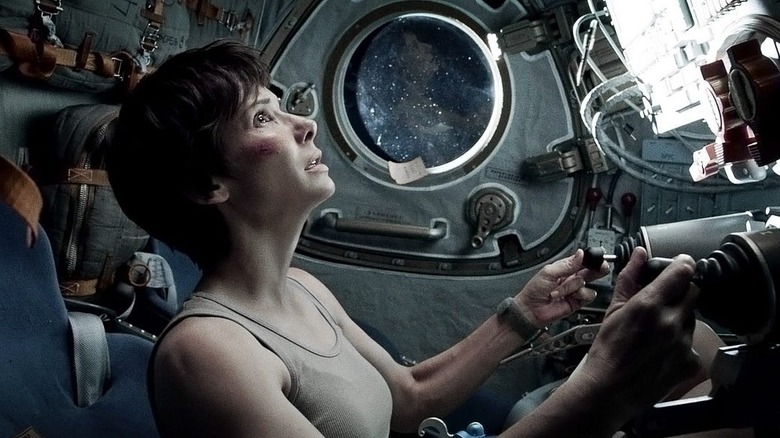 Ryan Stone trying to get back to Earth