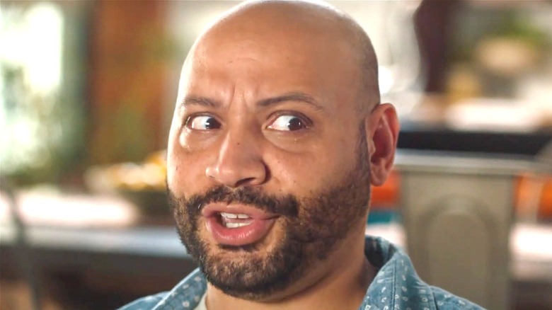 Colton Dunn looking to the side