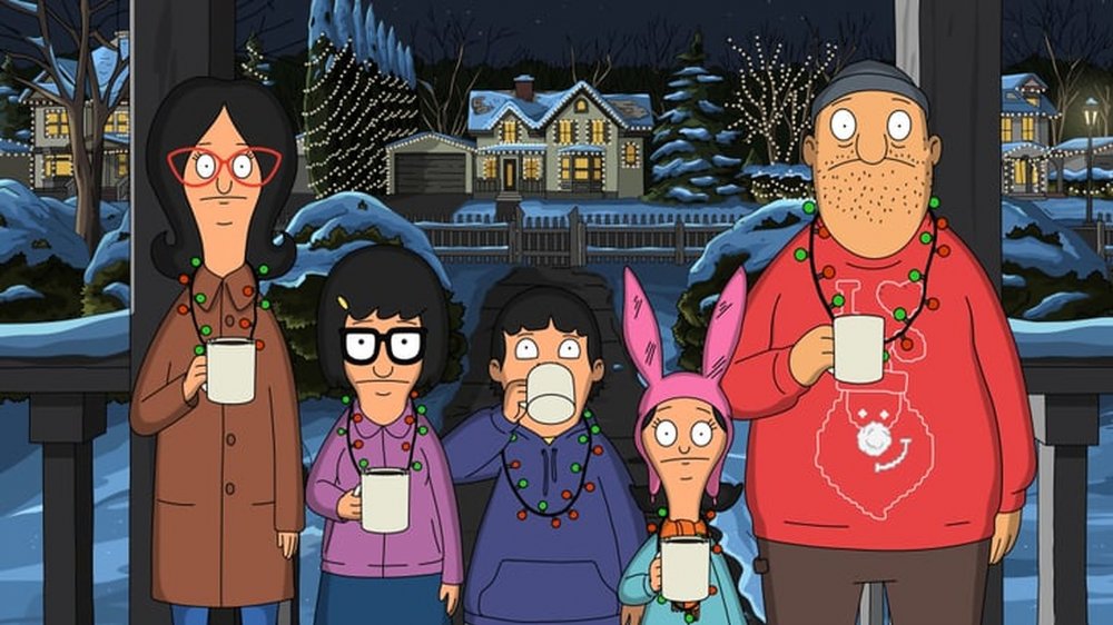 Belchers and Teddy Christmas caroling