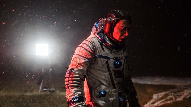 Wounded cosmonaut