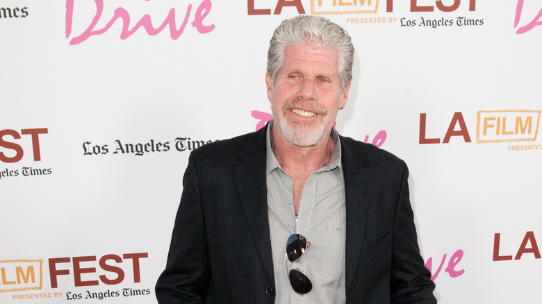 Ron Perlman posing