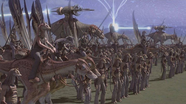 The Gungan forces in Phantom Menace