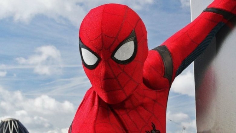 Spider-Man Far From Home suit close-up