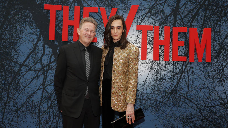 John Logan and Darwin Del Fabro attending the They/Them premiere