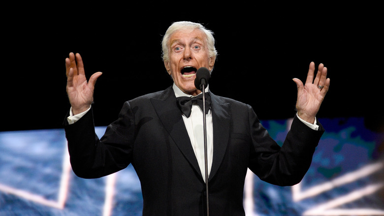 Dick Van Dyke hands raised