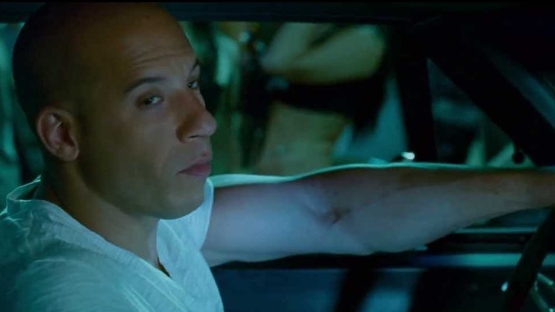Dominic Toretto driving 