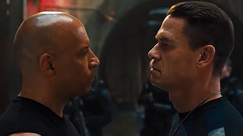 Jakob and Dom Toretto staring