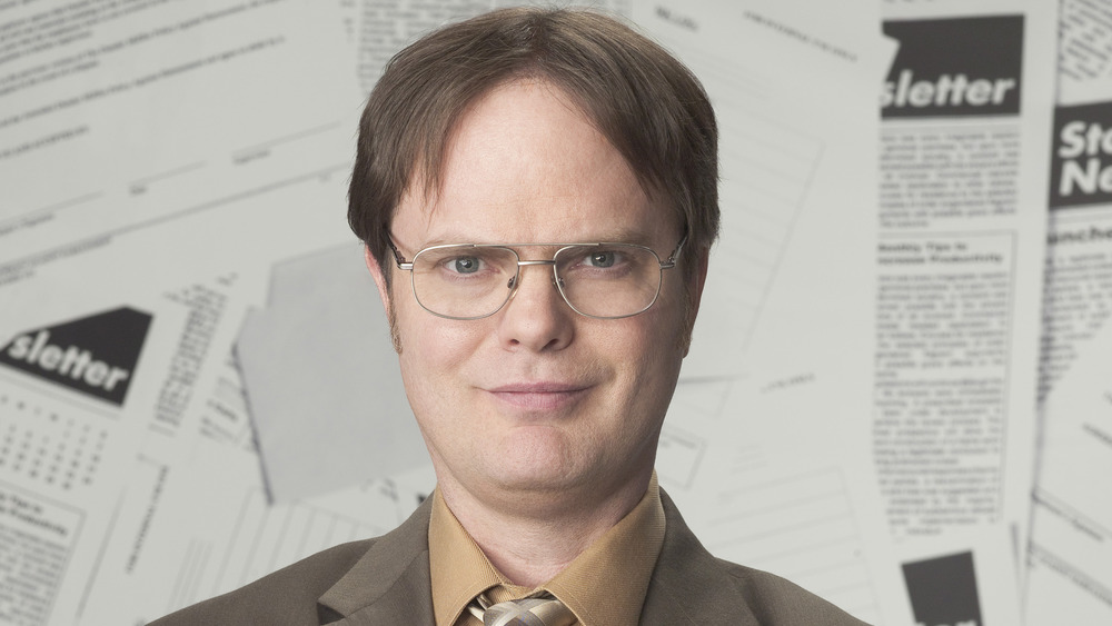 Dwight Schrute smiling