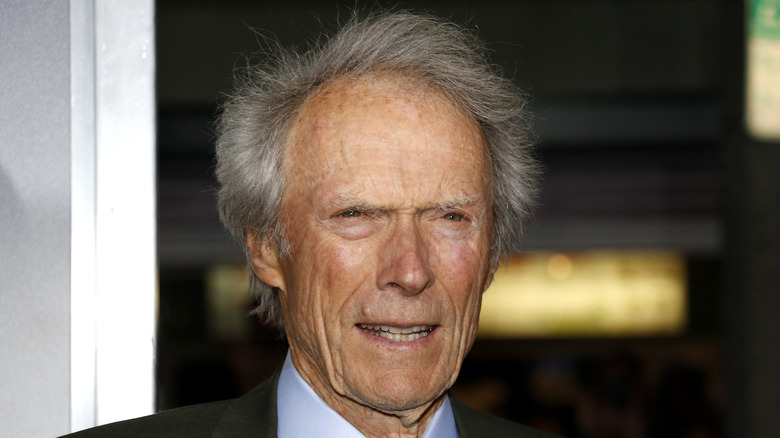 Clint Eastwood squinting ahead